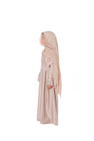 Afsana’s Satin Closed Abaya Collection- Champagne