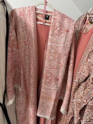 Aleena’s Premium Pashmina Abaya Collection- 4 piece set with slip dress, hijab and belt
