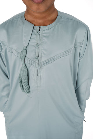 Murad’s Emirati Lux Boys Thobe Collection- Sage Green