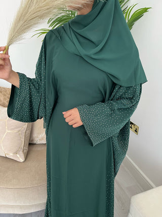 Sabreen’s Nida Batwing Abaya Collection- Emerald Green