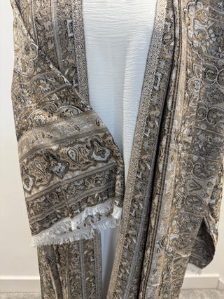 Aleena’s Premium Pashmina Abaya Collection- 4 piece set with slip dress, hijab and belt