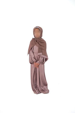 Afsana’s Satin Closed Abaya Collection- Mauve