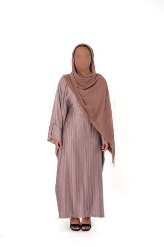 Afsana’s Satin Closed Abaya Collection- Mauve
