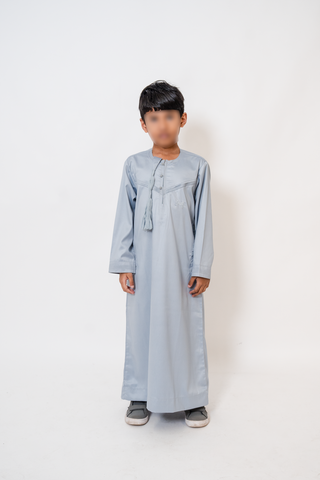 Murad’s Emirati Lux Boys Thobe Collection- Ice Grey
