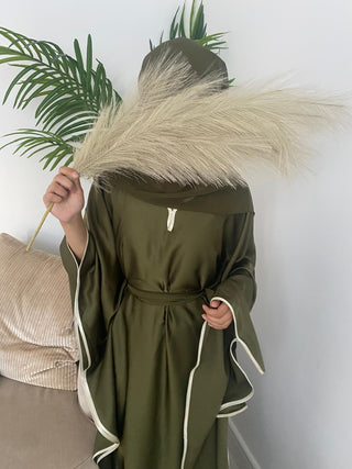 Khanom’s Batwing  Abaya Collection - Olive Green