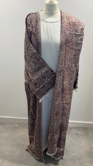 Aleena’s Premium Pashmina Abaya Collection- 4 piece set with slip dress, hijab and belt