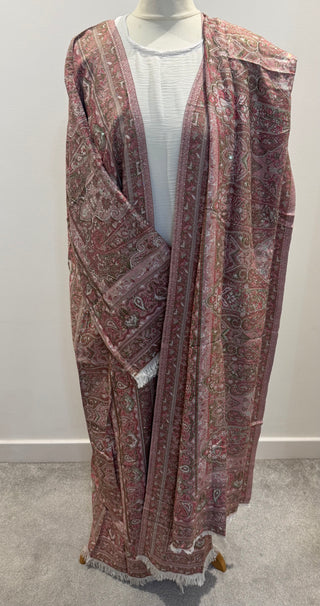 Aleena’s Premium Pashmina Abaya Collection- 4 piece set with slip dress, hijab and belt