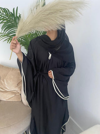 Khanom’s Batwing  Abaya Collection - Black