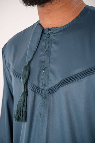 Murad’s Emirati Lux Boys Thobe Collection- Forest Green
