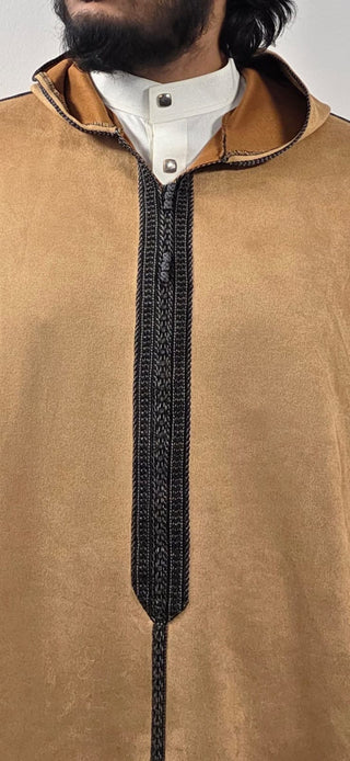 Suede Hooded Winter Morrocan Djellabas