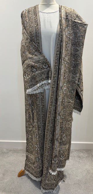 Aleena’s Premium Pashmina Abaya Collection- 4 piece set with slip dress, hijab and belt