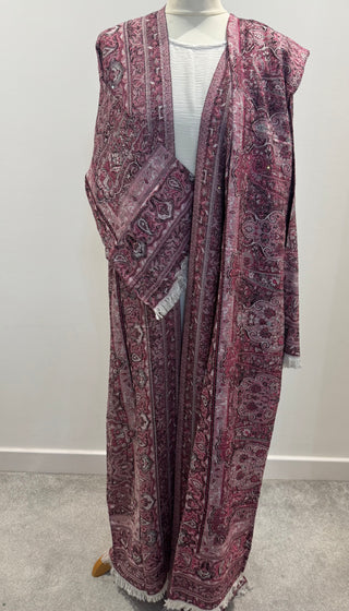 Aleena’s Premium Pashmina Abaya Collection- 4 piece set with slip dress, hijab and belt