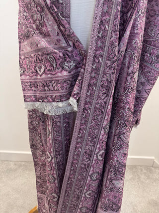 Aleena’s Premium Pashmina Abaya Collection- 4 piece set with slip dress, hijab and belt