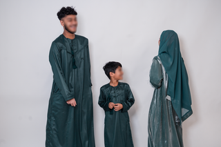 Murad’s Emirati Lux Men’sThobe Collection- Forest Green
