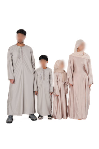 Adam’s Omani Lux Mens Thobe Collection- Taupe