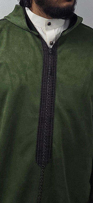Suede Hooded Winter Morrocan Djellabas