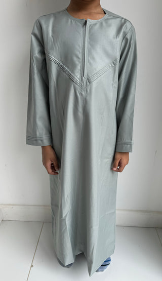 Essam’s Omani Lux Thobe Collection - Premium Quality Thobe for Men and Boys- Sage Green