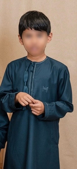 Adam’s Omani Lux Boys Thobe Collection- Teal