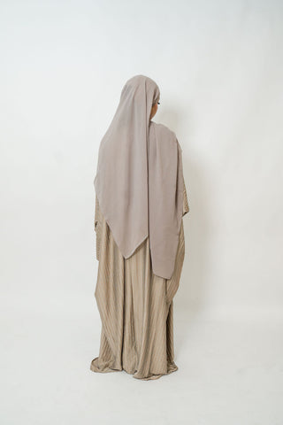 Afsana’s Satin Closed Abaya Collection- Champagne