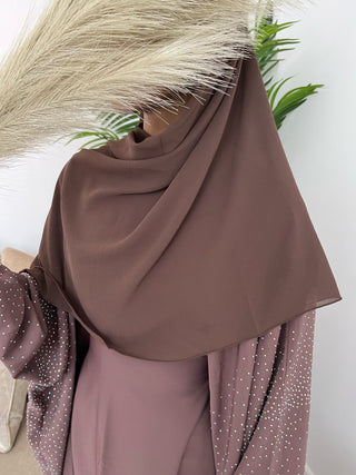 Sabreen’s Nida Batwing Abaya Collection- Chocolate Brown