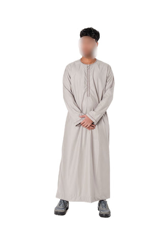 Adam’s Omani Lux Mens Thobe Collection- Taupe