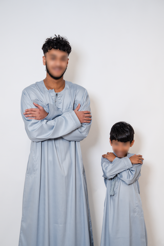Murad’s Emirati Lux Men’s Thobe Collection- Ice Grey