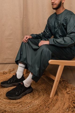 Murad’s Emirati Lux Men’sThobe Collection- Forest Green