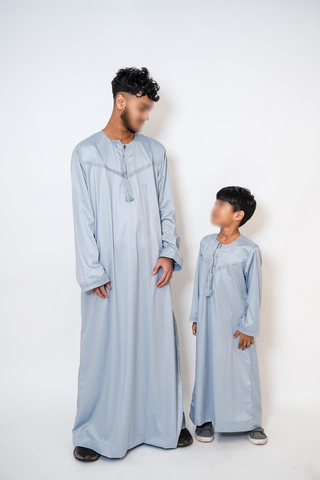 Murad’s Emirati Lux Boys Thobe Collection- Ice Grey