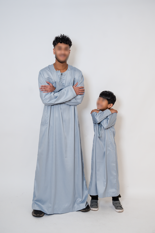 Murad’s Emirati Lux Boys Thobe Collection- Ice Grey