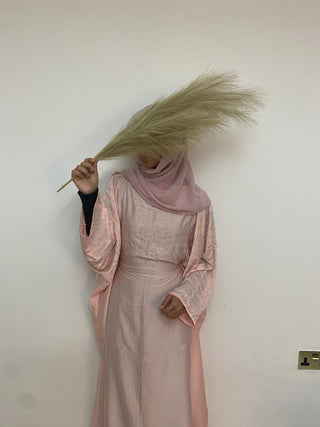 Jubeida’s Satin Batwing Abaya Collection- 3 piece set