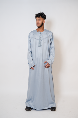 Murad’s Emirati Lux Men’s Thobe Collection- Ice Grey