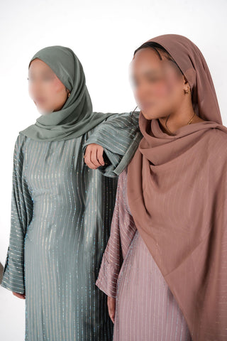 Afsana’s Satin Closed Abaya Collection- Mauve