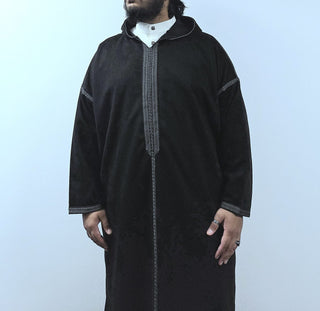 Suede Hooded Winter Morrocan Djellabas