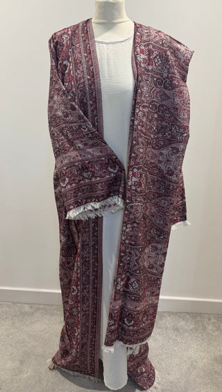Aleena’s Premium Pashmina Abaya Collection- 4 piece set with slip dress, hijab and belt