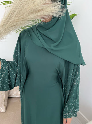 Sabreen’s Nida Batwing Abaya Collection- Emerald Green