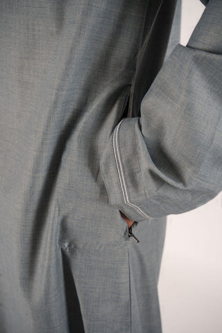 Adam’s Omani Lux Mens Thobe Collection- Stone Grey