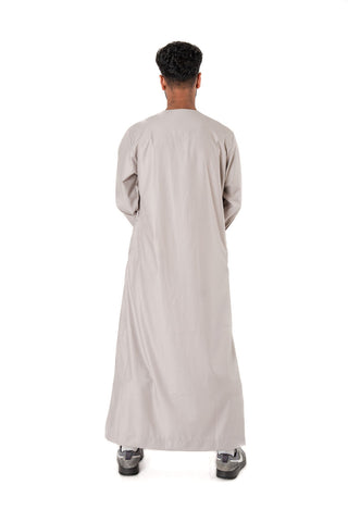 Adam’s Omani Lux Mens Thobe Collection- Taupe