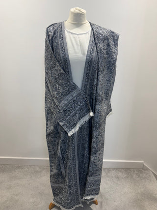 Aleena’s Premium Pashmina Abaya Collection- 4 piece set with slip dress, hijab and belt