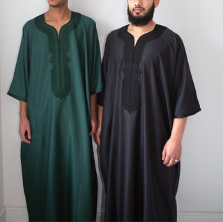 Samee’s Collection- Mens Moroccan thobe- Black