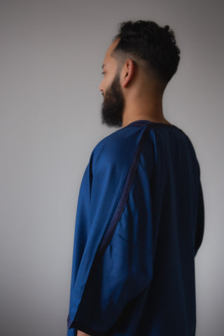 Samee’s Collection- Mens Moroccan thobe- Midnight Blue